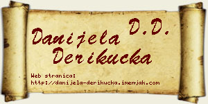 Danijela Derikučka vizit kartica